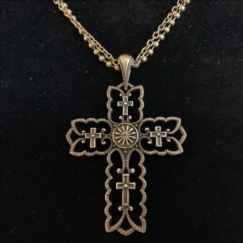 NWOT MONTANA SILVERSMITH CROSS NECKLACE - Picture 2 of 3